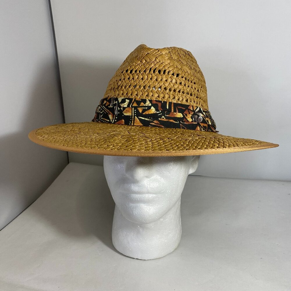 NEW with Tags Cremieux Collection Straw Panama Hat Paper Material Tan